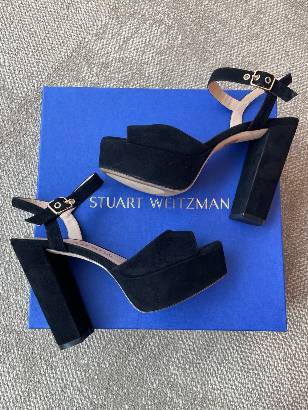 Stuart Weitzman Ryder 95 Platform Sandals - size 7.5